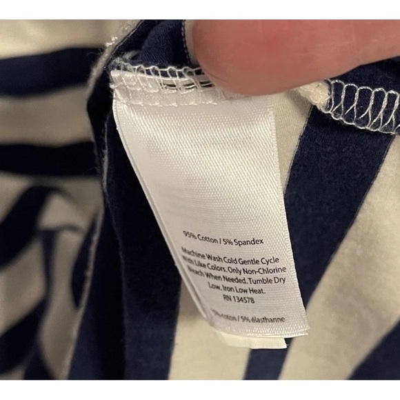 Vineyard Vines Women’s Short Sleeved Navy Striped Dress Medium - Picture 5 of 5